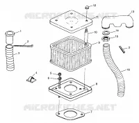 CONDOTTO DELL'ARIA HURRICANE B974473 and Intl. HURRICANE I974473 (4941044104B007)
