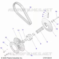 TRASMISSIONE, SECONDARY CLUTCH/BELT