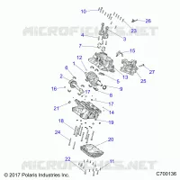 ENGINE, CRANKCASE AND ALBERO MOTORE