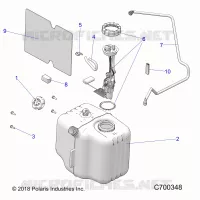 SISTEMA DI ALIMENTAZIONE CARBURANTES, FUEL TANK ASM.