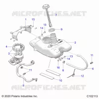 SISTEMA DI ALIMENTAZIONE CARBURANTE, FUEL TANK ASM.