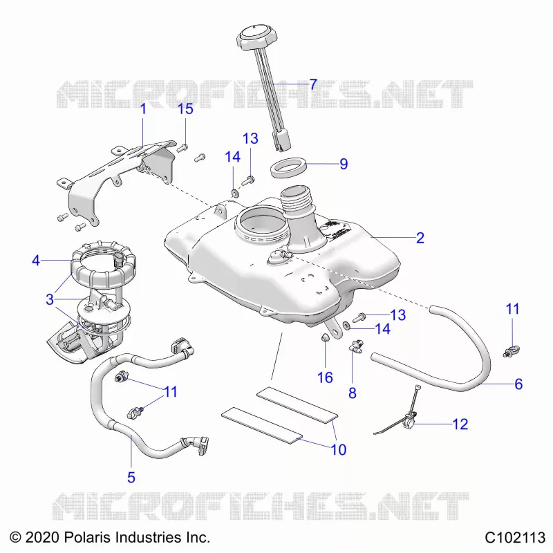 SISTEMA DI ALIMENTAZIONE CARBURANTE, FUEL TANK ASM.