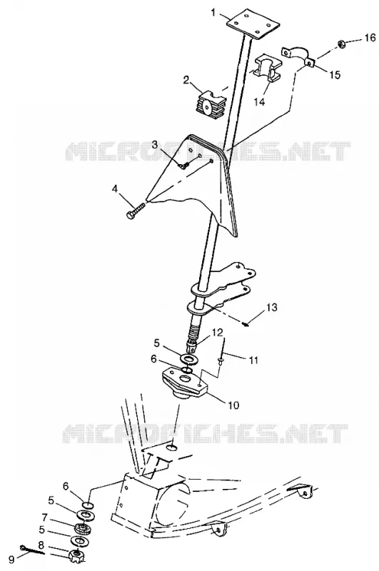 STERZO POST Scrambler 400 W98BC38C (4947254725B010)