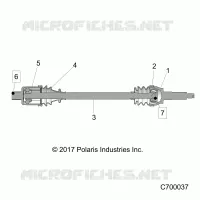 TRASMISSIONE, REAR HALF SHAFT
