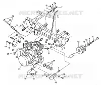 MONTAGGIO DEL MOTORE 6X6 350L S938739 (4924362436005A)