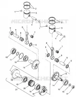 PISTONEEE   ALBERO MOTORE SUPER SPORT E940743 (4927372737029A)