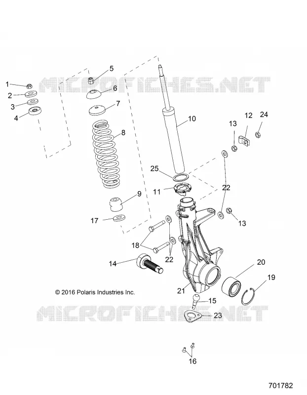 SUSPENSION, ANTERIORE MONTANTE