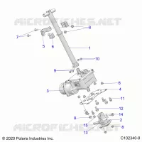 STEERING, STERZO POST ASM.