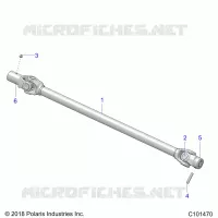 TRASMISSIONE, PROP SHAFT, FRONT