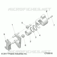 FRENO POSTERIORE CALIPER
