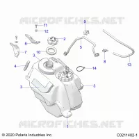 SISTEMA DI ALIMENTAZIONE CARBURANTE, FUEL TANK ASM.