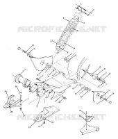 SWING ARM WELDMENT AND AMMORTIZZATORE POSTERIORE ASSEMBLY (4917731773025A)