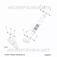 SUSPENSION, SHOCK MONTAGGIO, REAR SUSP.