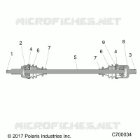 TRASMISSIONE, FRONT HALF SHAFT