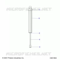 SUSPENSION, AMMORTIZZATORE POSTERIORE TRACK