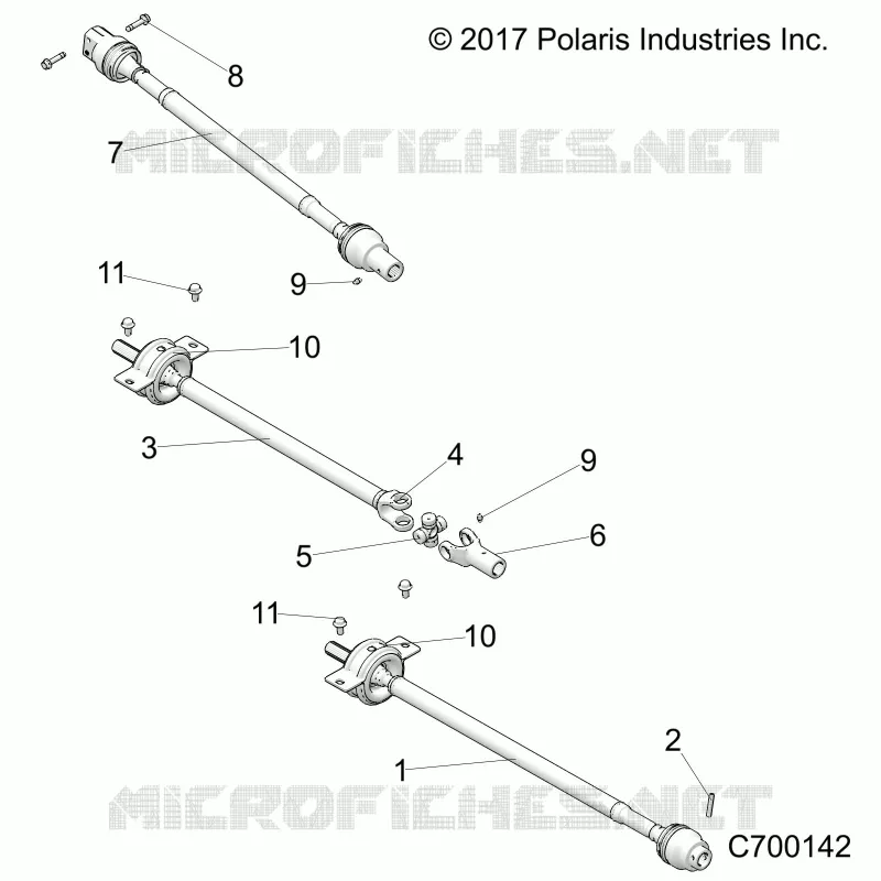 TRASMISSIONE, FRONT, MID, REAR PROP SHAFT