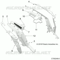 PARAFANGO POSTERIORES AND BEZELS- Z19VDE92AC/BC/AD/BD/AM/BM/LM/LAG/BG (C700248-8)