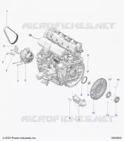 ENGINE, ALTERNATORE, FLYWHEEL, AND STARTER