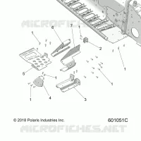 TELAIO, FOOTREST-RH