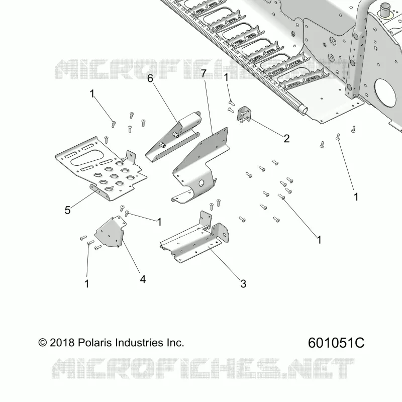 TELAIO, FOOTREST-RH