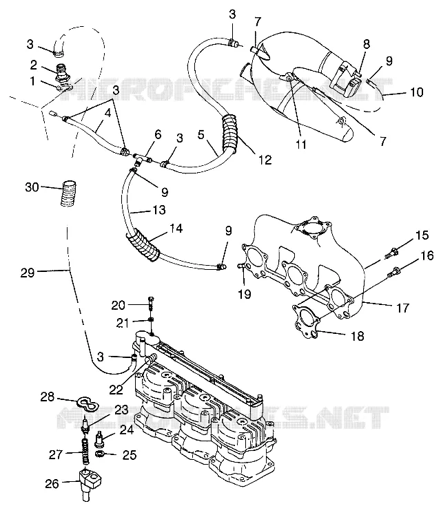 SISTEMA DI RAFFREDDAMENTO SLTX B974590 and INTL. SLTX I974590 (4941214121B006)