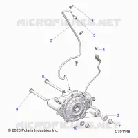 TRASMISSIONE, FRONT GEARCASE MOUNTING