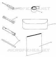 KIT DI STRUMENTI 600 XCR 0961676 and EUROPEAN 600 XCR E961676 (4932123212D002)