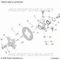 SOSPENSIONI ANTERIORI HUB, KNUCKLE AND BRAKE DISC