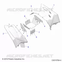 CARROZZERIA POSTERIORE CAB AND HEAT SHIELDS