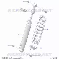 SUSPENSION, AMMORTIZZATORE POSTERIORE