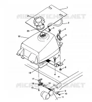 MONTAGGIO SERBATOIO CARBURANTE Sport 400L W958540 (4930133013A012)