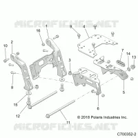 CHASSIS, MOUNTING, FRONT SCATOLA DEGLI INGRANAGGI