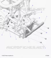CHASSIS, MOUNTING, FRONT GEARCASE AND PARAURTI ANTERIORE