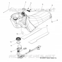 SISTEMA DI ALIMENTAZIONE CARBURANTE, CARBURANTE TANK ASM.