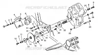 SCATOLA DEGLI INGRANAGGI/FRENO and copertura della catena MOUNTING XPLORER 400L W969140 (4935983598C005)