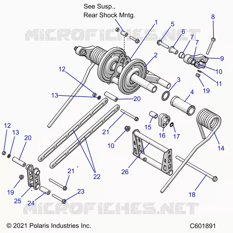 SUSPENSION, POSTERIORE COPPIA ARM