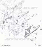 CHASSIS, FRONT GEARCASE AND PARAURTI ANTERIORE
