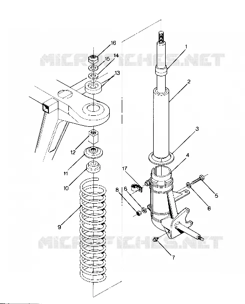 ANTERIORE MONTANTE ASSEMBLY (4916361636010A)