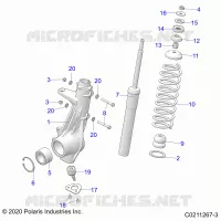 SUSPENSION, ANTERIORE MONTANTE