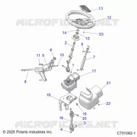 STEERING,INSIEME DELLO STERZO, EPS