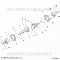 SOSPENSIONEDLE HUBS, CARRIER AND BRAKE DISC- A21S6E57F1/FL (C102247-6)