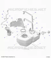 SISTEMA DI ALIMENTAZIONE CARBURANTE, FUEL TANK ASM.