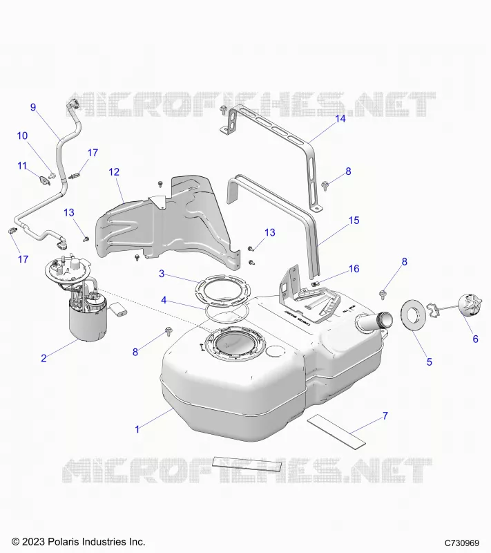SISTEMA DI ALIMENTAZIONE CARBURANTE, FUEL TANK ASM.