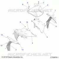 CAPPUCCIO AND FRONT BODY WORK, RIDE COMMAND