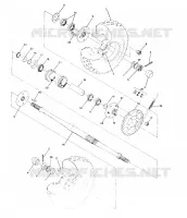 TRAZIONE POSTERIORE MONTAGGIO 250 4x4 / W928127 (4922872287B011)