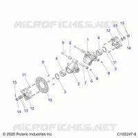 SOSPENSIONE POSTERIORE HUBS, CARRIER AND BRAKE DISC