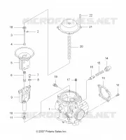 MOTORE, CARBURATORE, UPPER