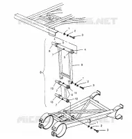 POSTERIORE PAVONEGGIARSI STABILIZZATORE ASSEMBLY 6x6 400L W948740 (4926802680C012)