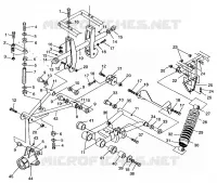 SOSPENSIONE POSTERIORE SPORTSMAN 500 W969244 and SWEDISH SPORTSMAN 500 S969244 (4936093609C005)