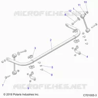 SUSPENSION, BARRA DI STABILIZZAZIONE, REAR